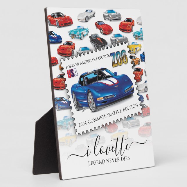 Legendary Z06 Vette und Generations Design Fotoplatte (Seite)