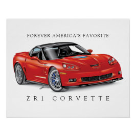 LEGENDARY Z-R-ONE AUTOMOBILE ART POSTER