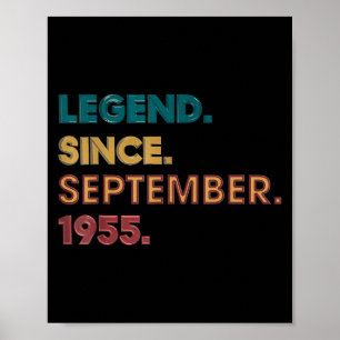 Legende 1955 70. Geburtstagsgeschenke Für Männer F Poster