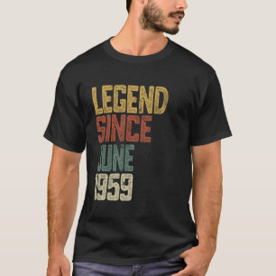Legende 1959 66 Jahre alte Männer Frauen Seit Juni T-Shirt