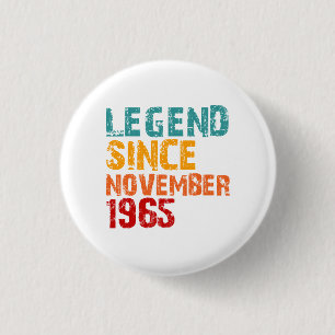 Legende 1965 60. Geburtstagsgeschenke für Männer F Button