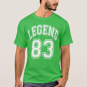 Legende 83 Nummer Varsityteam 83. Geburtstag 83 Ja T-Shirt
