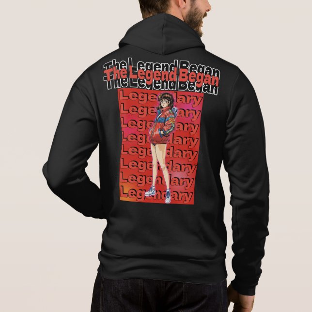 Legende begann  hoodie (Rückseite)