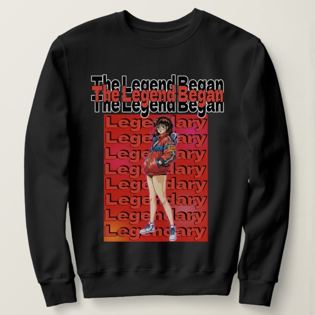 Legende begann  sweatshirt (Design vorne)
