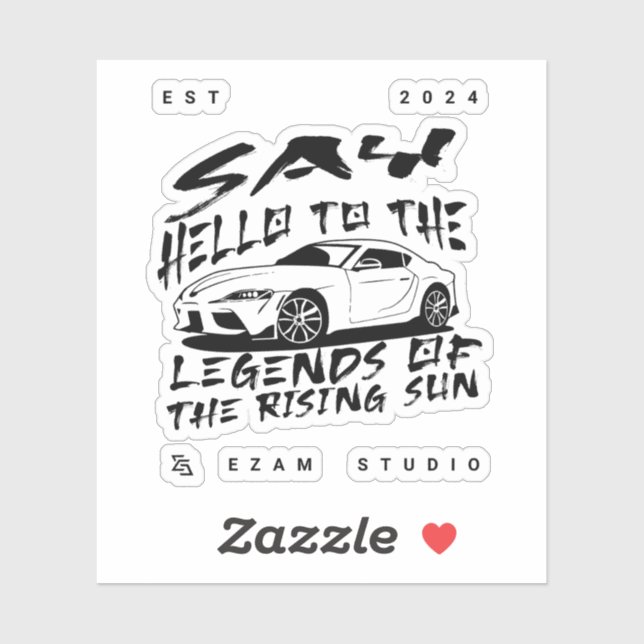 Legende der aufstrebenden Sonne - kühne künstleris Aufkleber (Blatt)