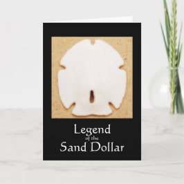 Legende der Sand-Dollar-Karte Feiertagskarte