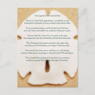 Legende der Sand Dollar Postkarte