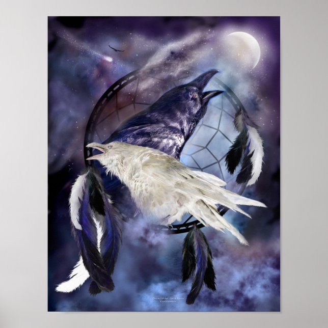 Legende der weißen Raven Art Print/ Poster (Vorne)