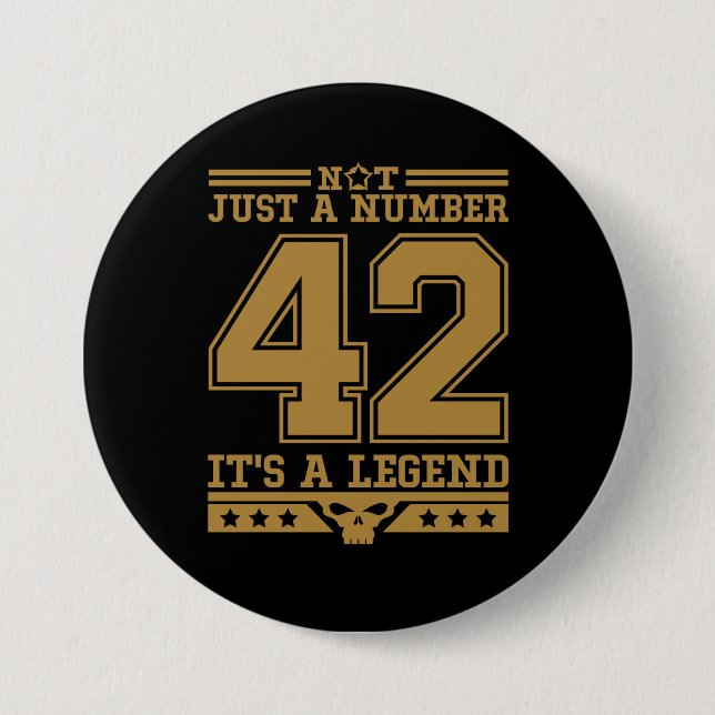 Legende der Zahl 42 Button (Vorderseite)