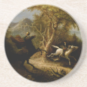 Legende des kopflosen Reiters Halloween-Geist Getränkeuntersetzer