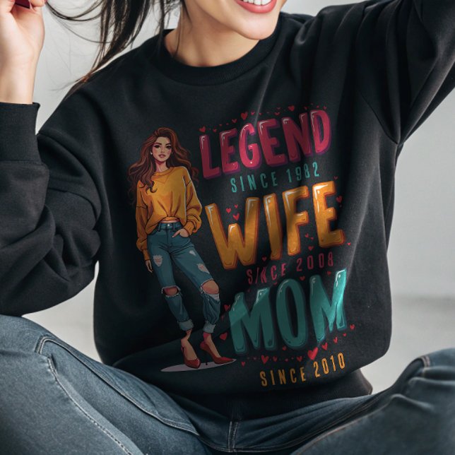 Legende Ehefrau Mama Personalisiert Sweatshirt (Von Creator hochgeladen)