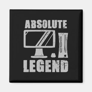 Legende Funny Video Game Player Quote PC Gaming Ri Magnet