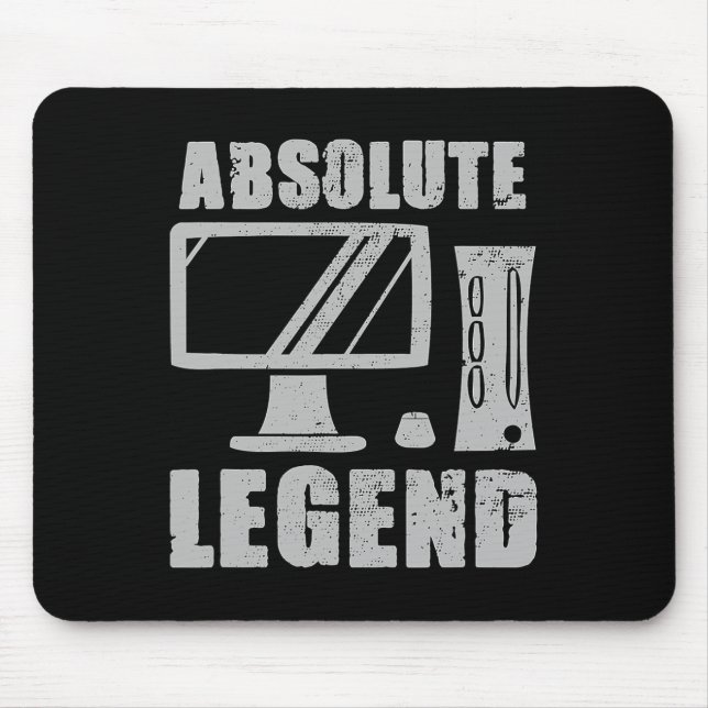 Legende Funny Video Game Player Quote PC Gaming Ri Mousepad (Vorne)