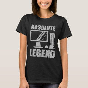 Legende Funny Video Game Player Quote PC Gaming Ri T-Shirt