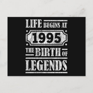 Legende, geboren 1995, Retro-Vintage-Geburtstagsge Postkarte