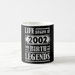 Legende, geboren 2002 Retro-Vintage-Geschenk zum G Kaffeetasse