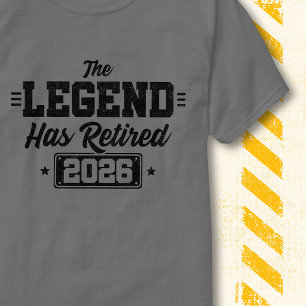 Legende Hat Sich Zur Ruhe Gesetzt 2026 Retro Vinta T-Shirt