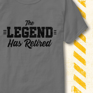 Legende Hat Sich Zur Ruhe Gesetzt Retro Vintage Lu T-Shirt