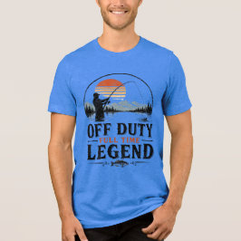 'Legende im Ruhestand' Vintage-Angeln Tri-Blend Shirt