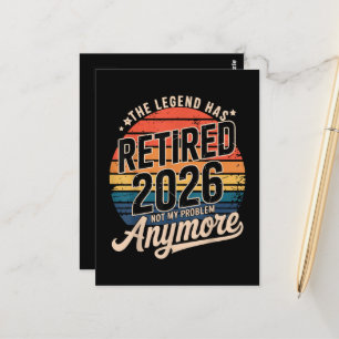 Legende ist 2026 in Rente Nicht mehr mein Problem Postkarte