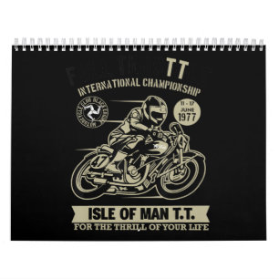 Legende mit Motorrad-Racing Kunstgift Kalender