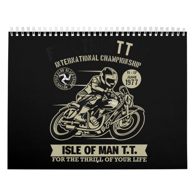Legende mit Motorrad-Racing Kunstgift Kalender (Titelbild)