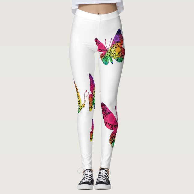 Legende Schmetterlingsfrauen Leggings (Vorderseite)