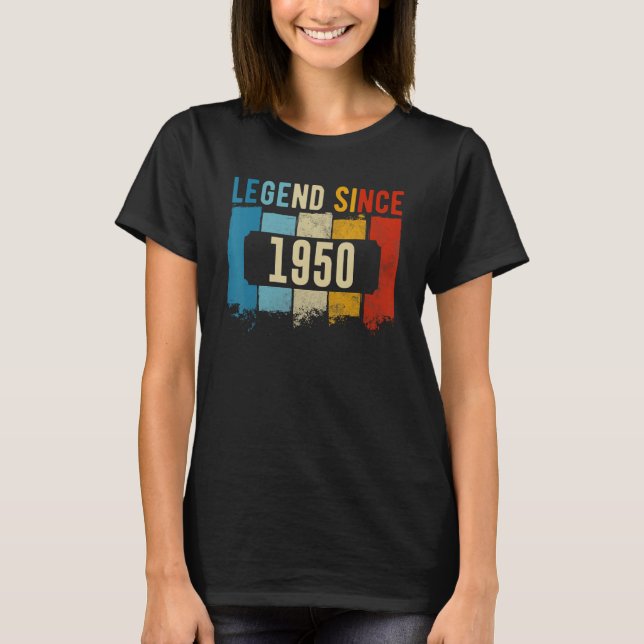Legende seit 1950 Geburtstag T-Shirt (Vorderseite)