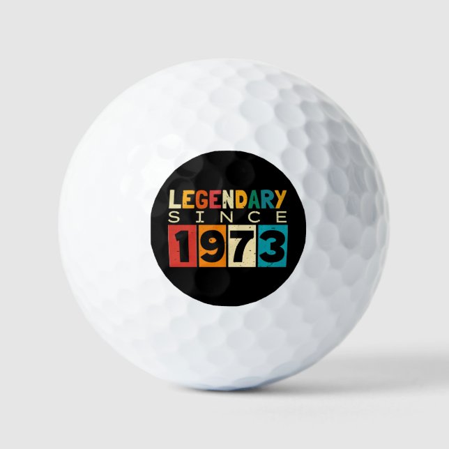 Legende seit 1973 51. Geburtstag Golfball (Vorderseite)