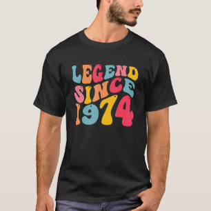Legende seit 1974 48 Jahre alter Retro Vintag 48. T-Shirt