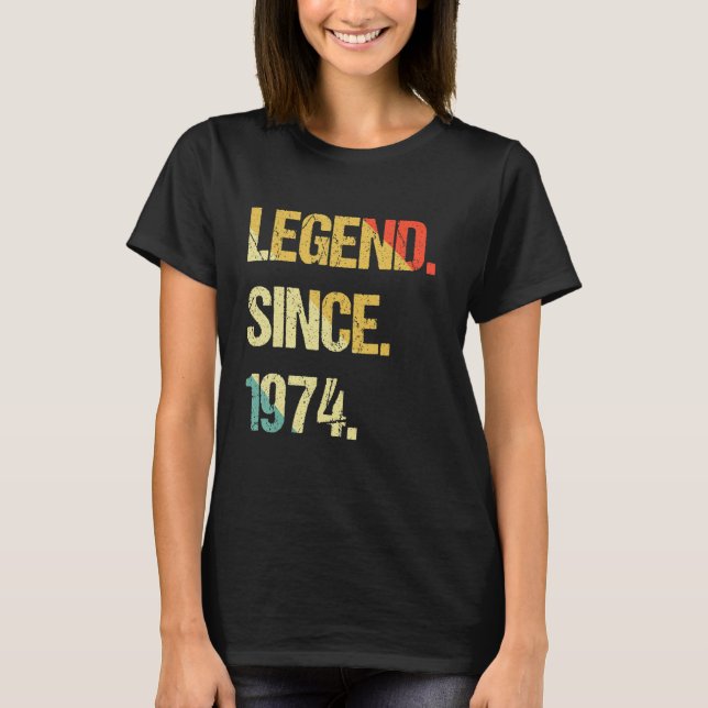 Legende seit 1974 T-Shirt (Vorderseite)