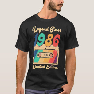 Legende seit 1986 Vintage Kassette Geburtstagsfrau T-Shirt