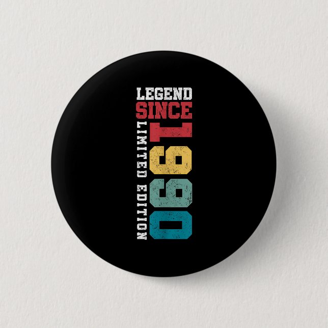 Legende seit 1990 limitierte Auflage 35 Jahre alt  Button (Vorderseite)
