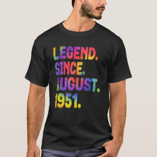 Legende seit August 1951 72 Jahre alte Gefärbte Kr T-Shirt