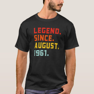Legende seit August 1961 61 Jahre alt Vintage 61. T-Shirt