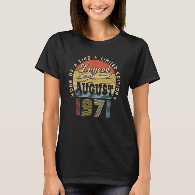 Legende seit August 1971 52 Jahre alter Retro 52.  T-Shirt (Vorderseite)
