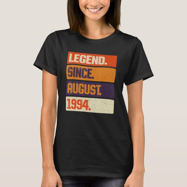 Legende seit August 1994 Retro 29 Jahre alt 29. B T-Shirt (Vorderseite)