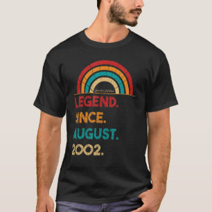 Legende seit August 2002 20. Geburtstag Geboren 20 T-Shirt