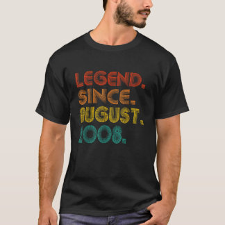Legende seit August 2008 Geburtstag 2008 Id T-Shirt