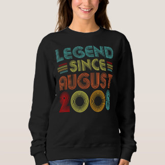 Legende Seit August 2008 Vintag 14 Jahre alt 14. Sweatshirt