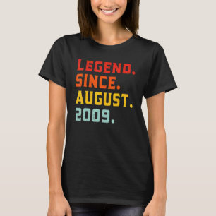Legende seit August 2009 13 Jahre alt Vintag 13. T-Shirt