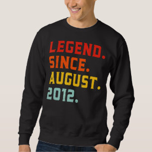 Legende seit August 2012 10 Jahre alt Vintag 10. Sweatshirt