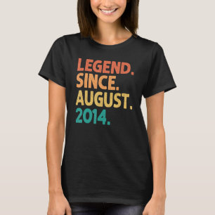 Legende seit August 2014 8 Jahre alt 8. Geburtstag T-Shirt