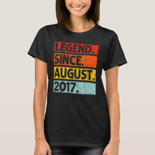 Legende Seit August 2017 Vintag 5 Jahre alt 5th B T-Shirt