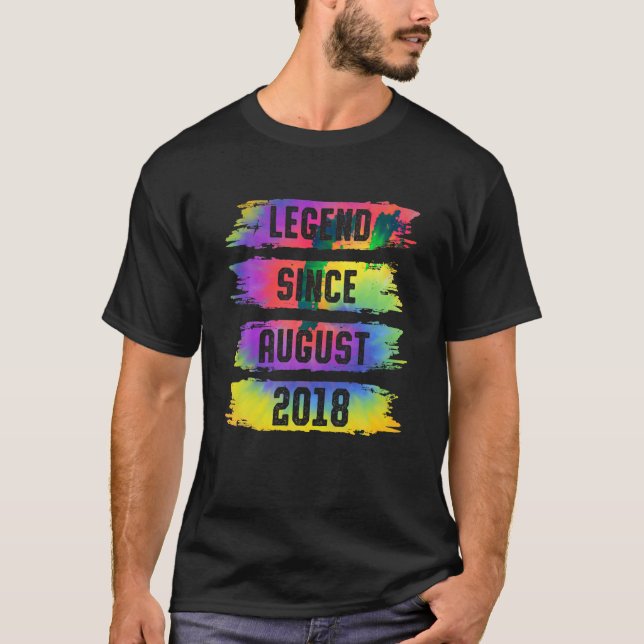 Legende seit August 2018 5 Jahre alte Gefärbte Kra T-Shirt (Vorderseite)