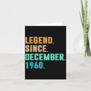 Legende seit Dezember 1960 Geburtstag Geburtstag 1 Karte