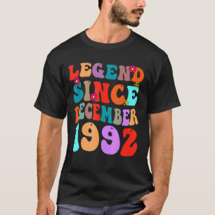 Legende seit Dezember 1992 Vintage Geburtstag Retr T-Shirt