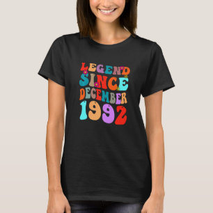 Legende seit Dezember 1992 Vintage Geburtstag Retr T-Shirt