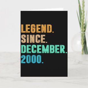Legende seit Dezember 2000 Geburtstag Geburtstag 2 Karte