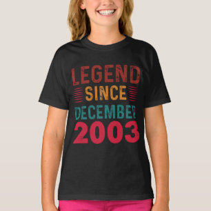 Legende Seit Dezember 2003 Vintager Geburtstag T-Shirt